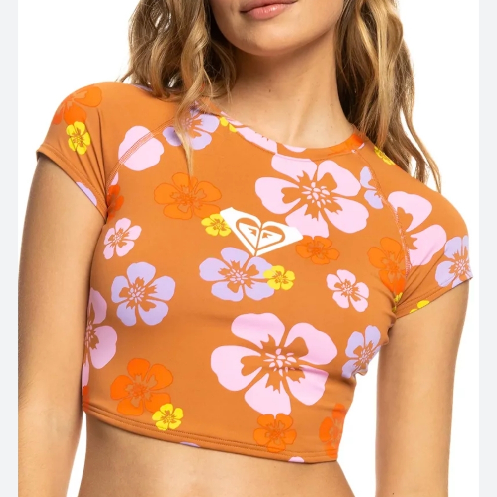 ROXY x KATE BOSWORTH NEW Cropped Top Bikini Top Paradise